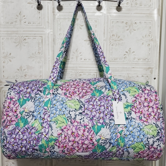Vera Bradley Bags Vera Bradley Happy Hydrangeas Lg Traveler Duffel